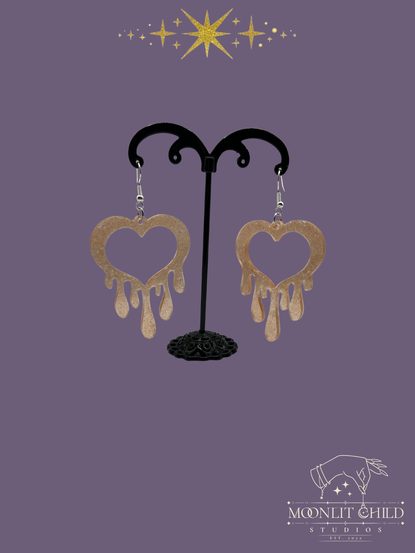 Drippy Heart Earrings