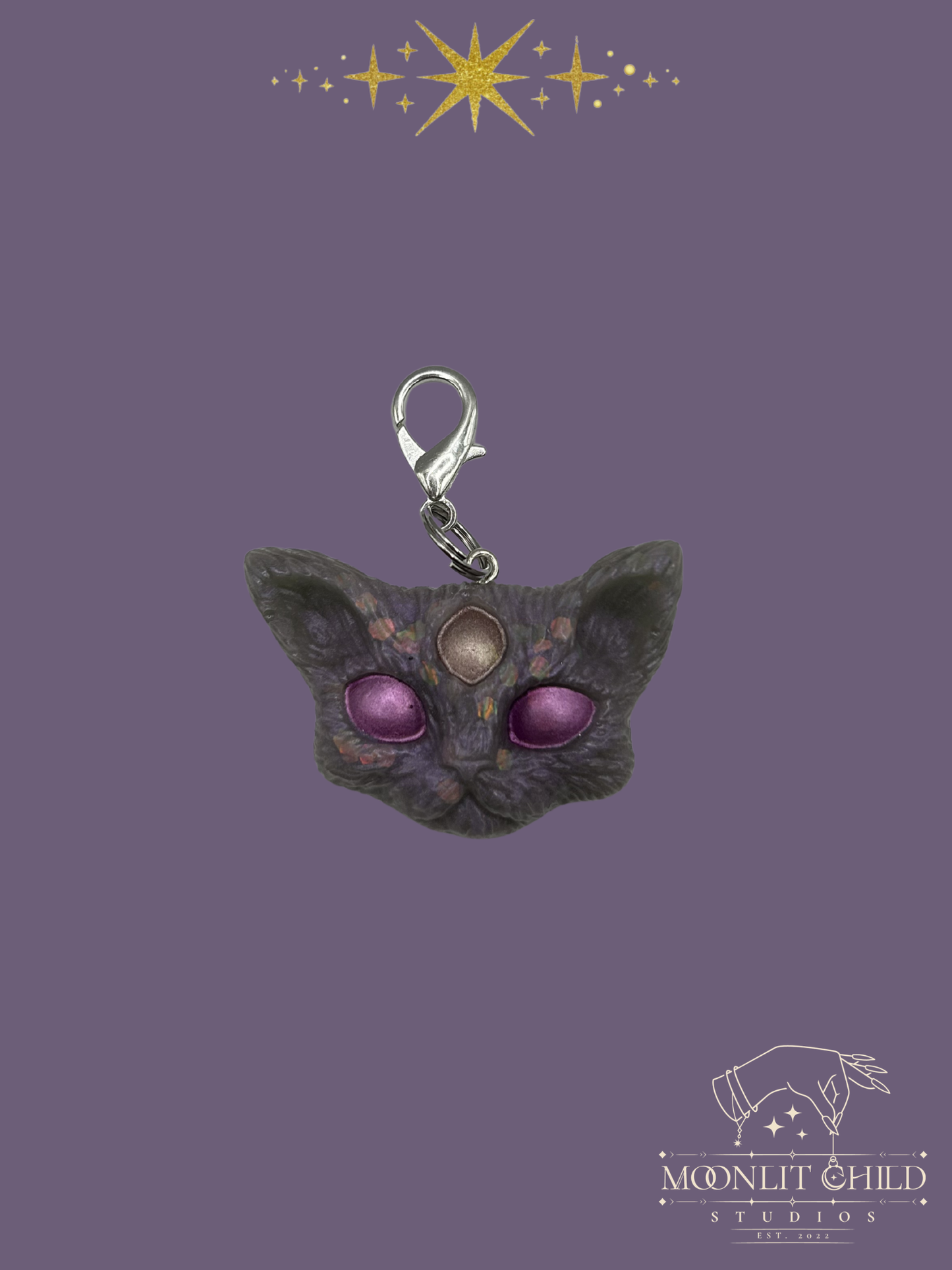 Third Eye Kitty Keychain