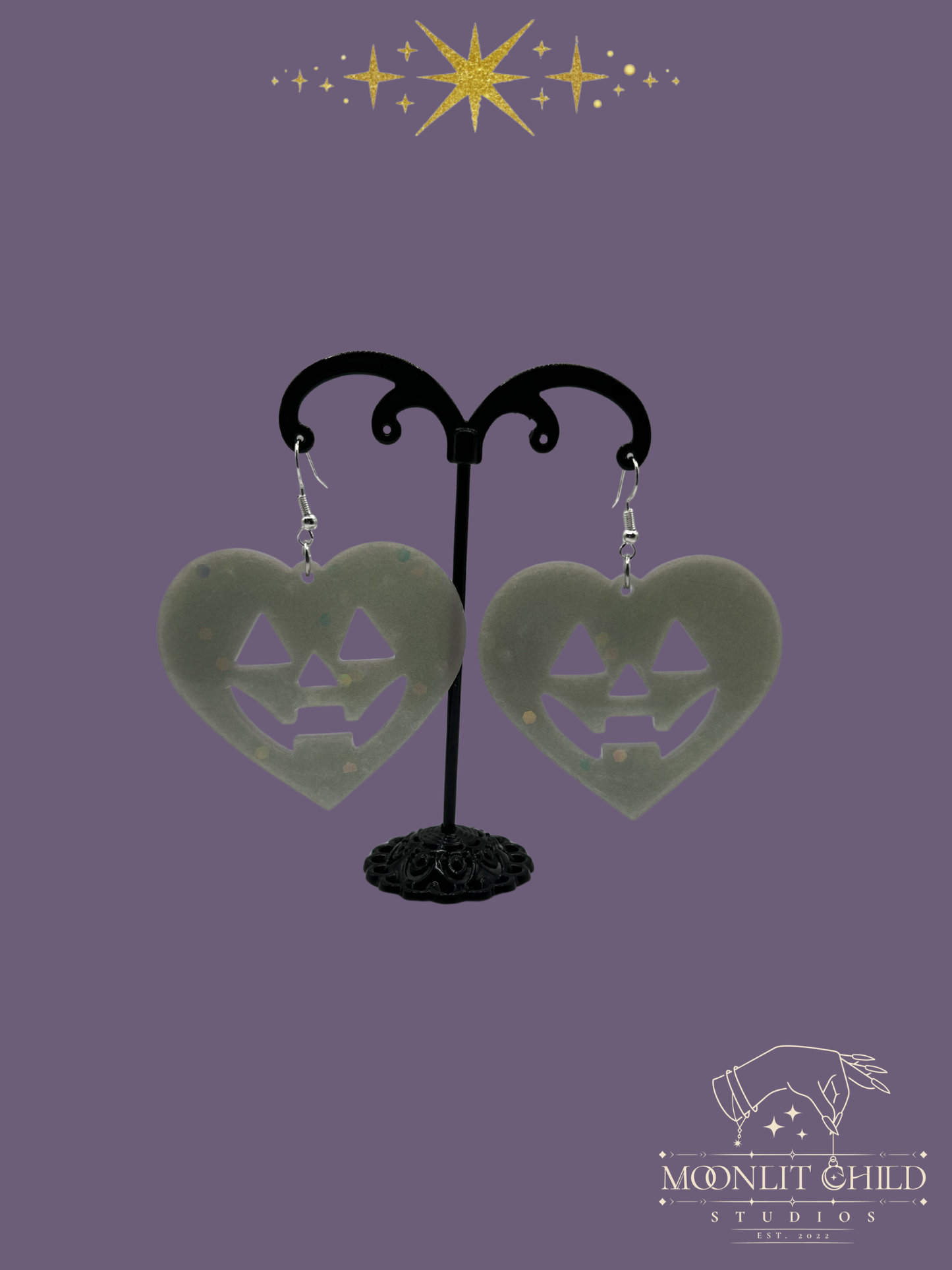 Jack-O-Heart Earrings