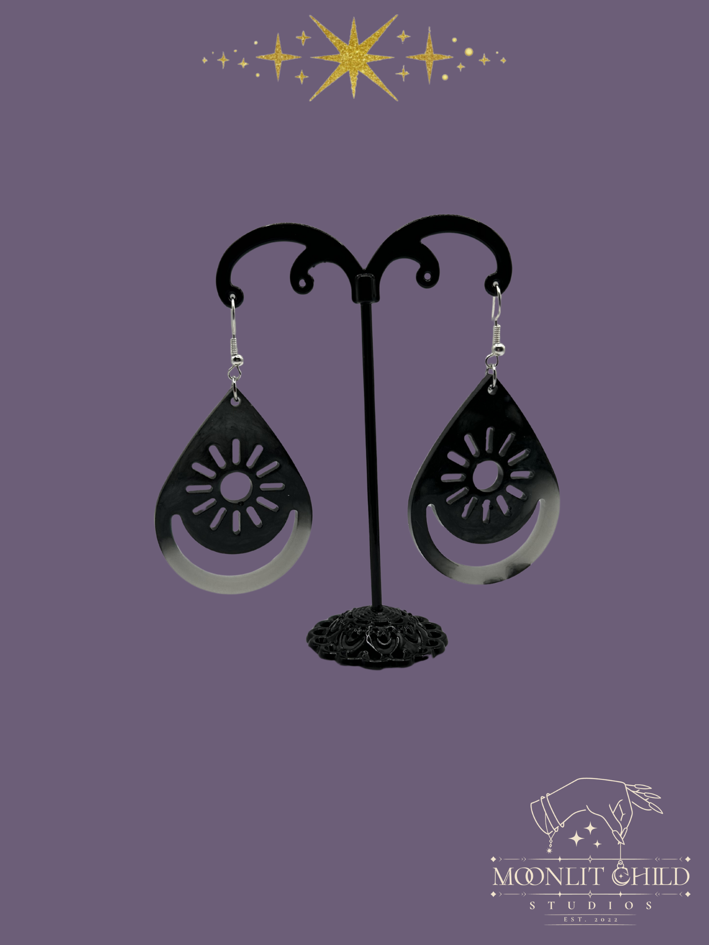 Sun Teardrop Earrings