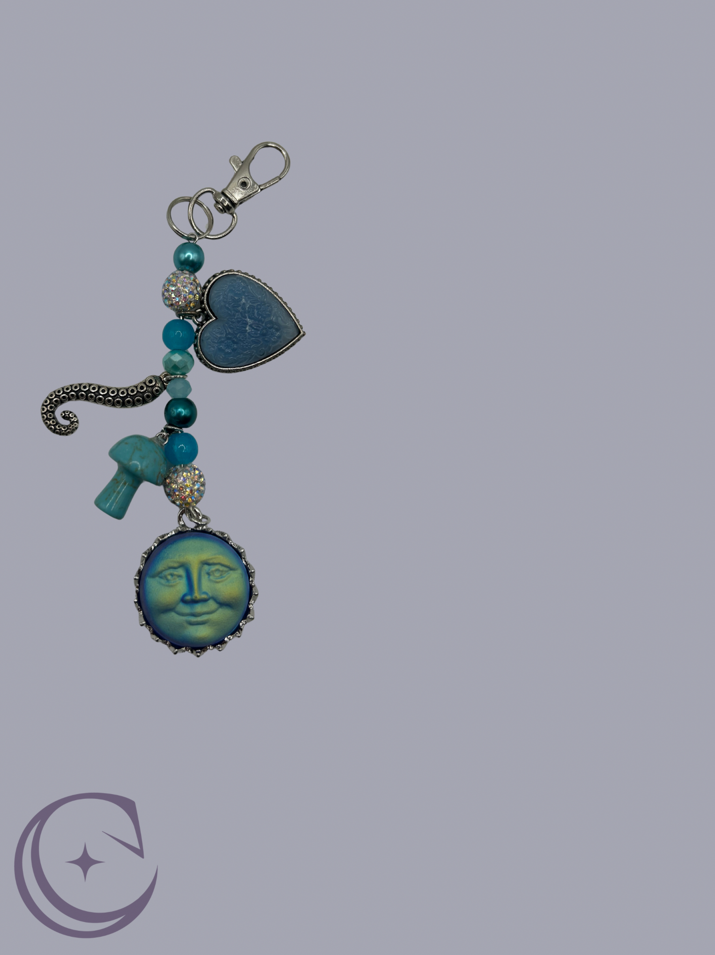 Blue moon Keychain