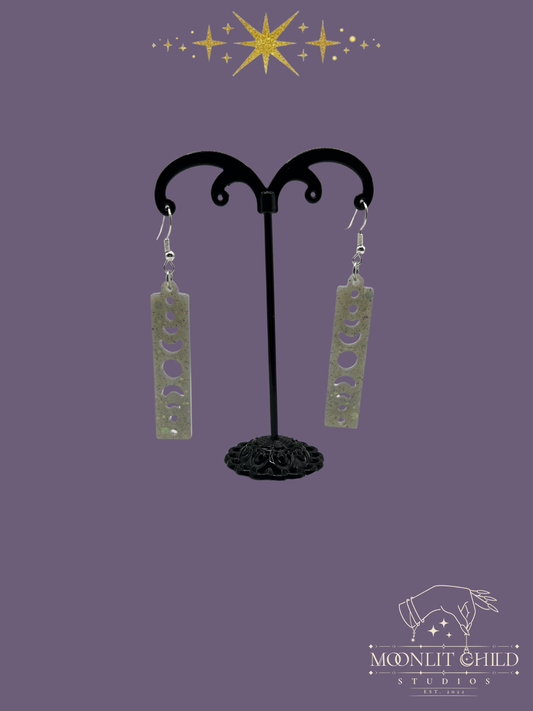 Dangle Moon Phase Earrings