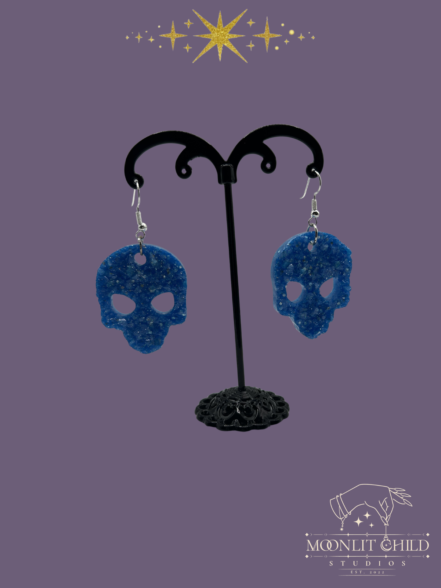 Druzy Alien Earrings