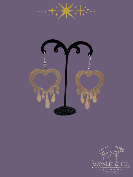 Drippy Heart Earrings