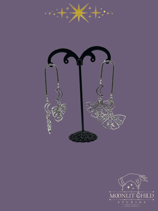 Moth Moon Earrings