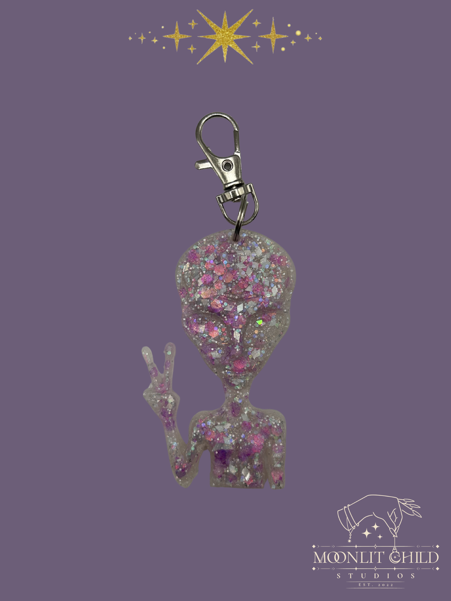 Come in Peace Keychain