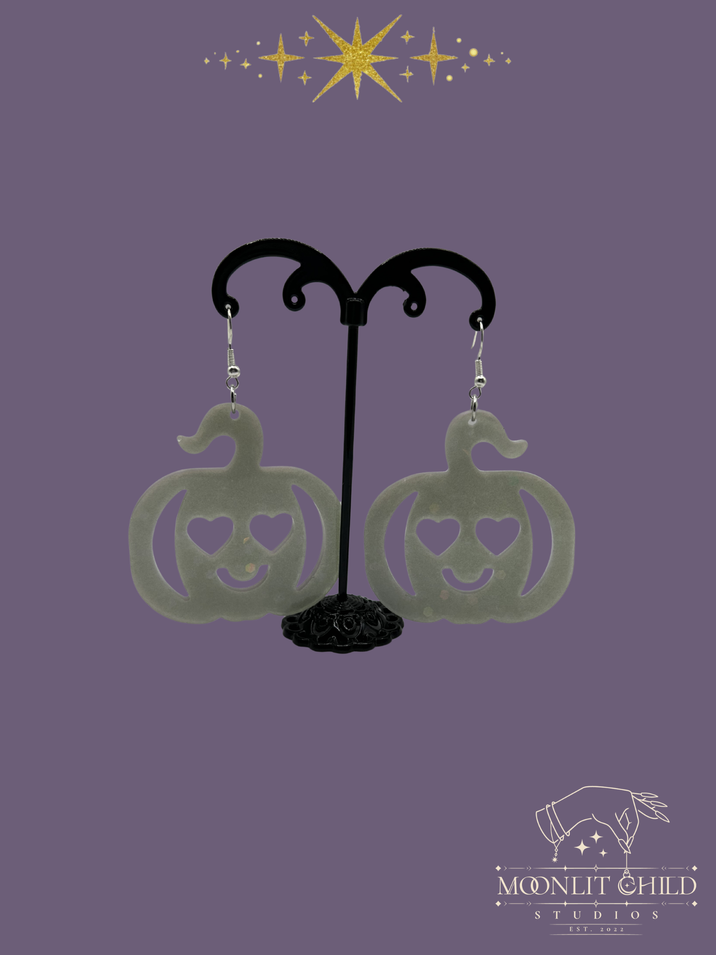 Heart Eyes 4U Pumpkin Earrings