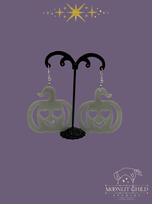 Heart Eyes 4U Pumpkin Earrings