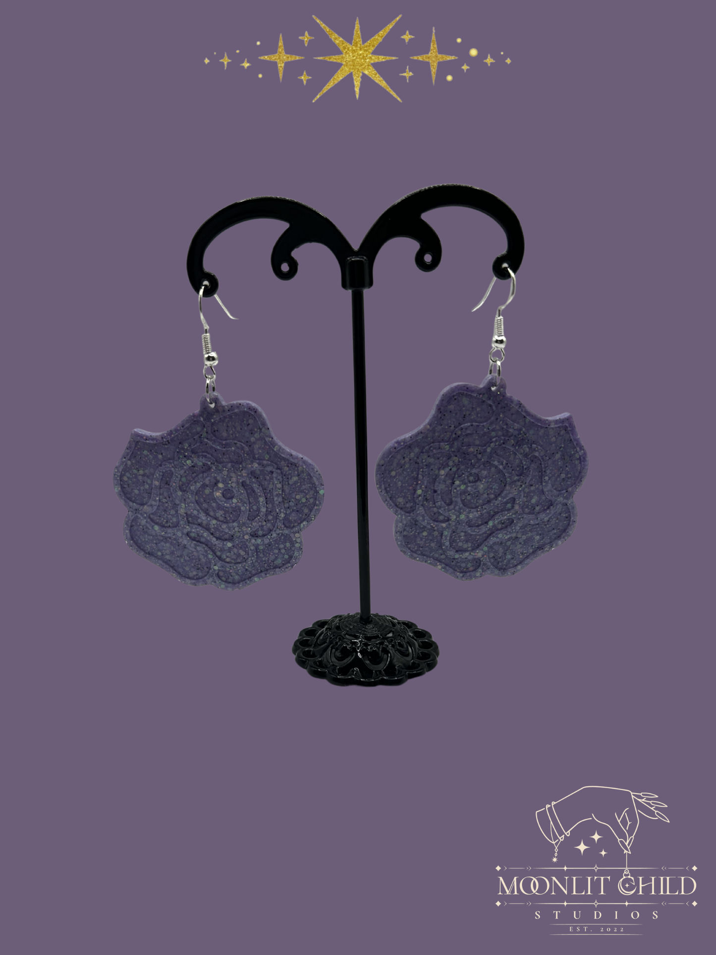 Rose earrings