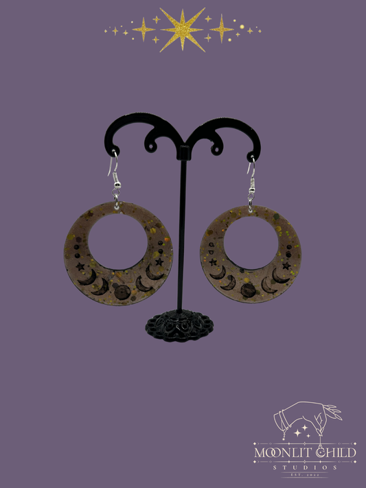 Moon phase Earrings