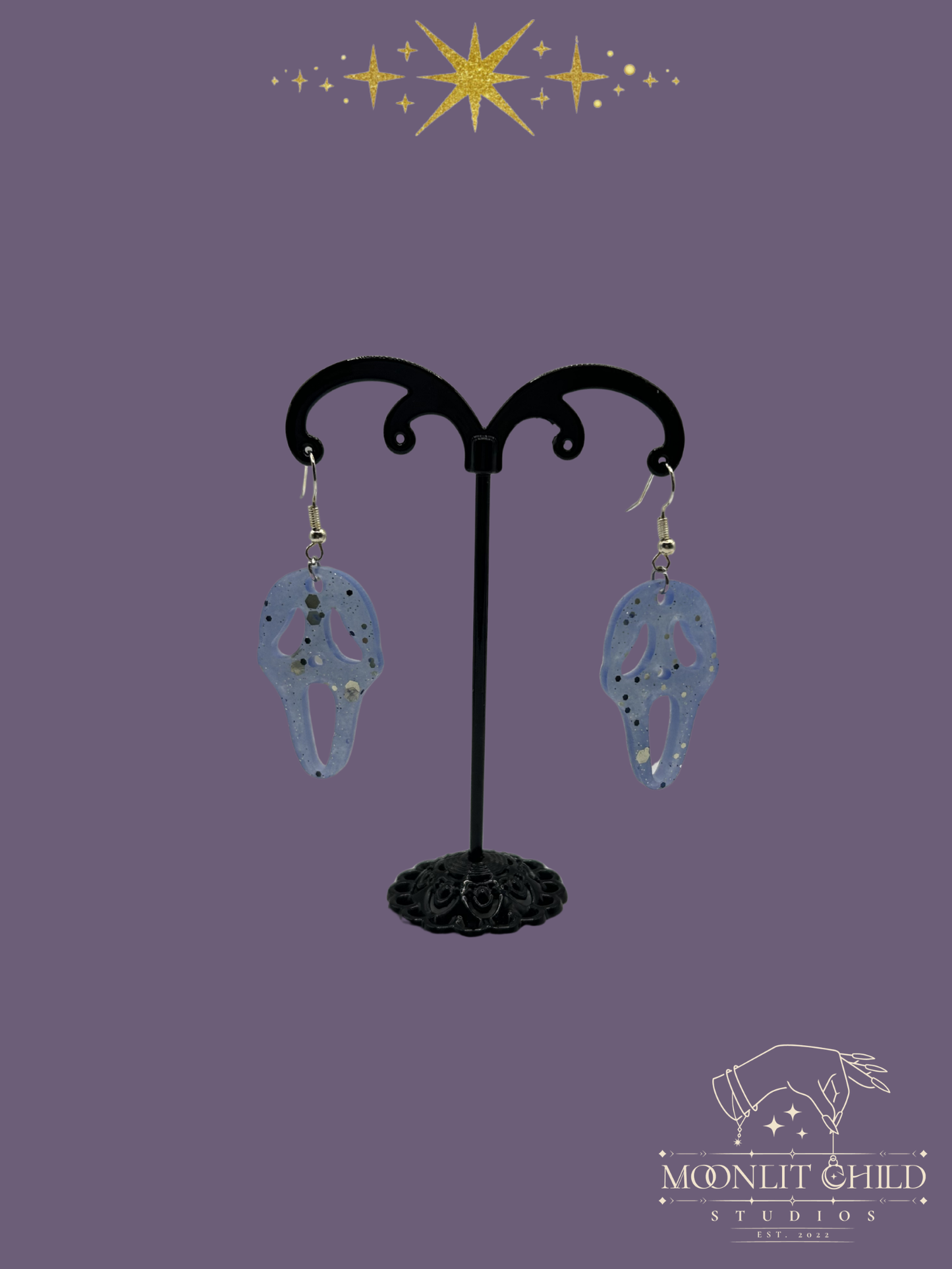 Ghost Face Earrings