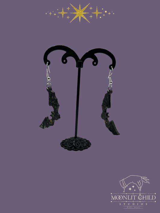 Mini Bat Earrings