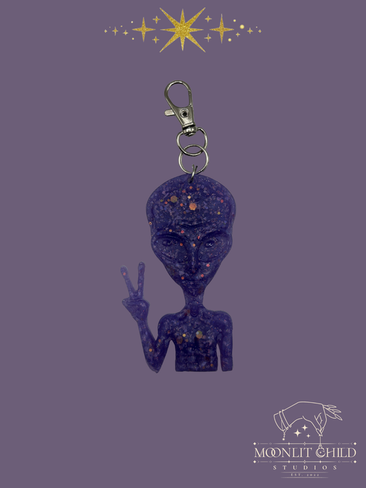 Come in Peace Keychain