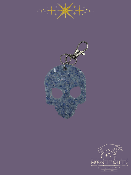 Druzy Alien Keychain