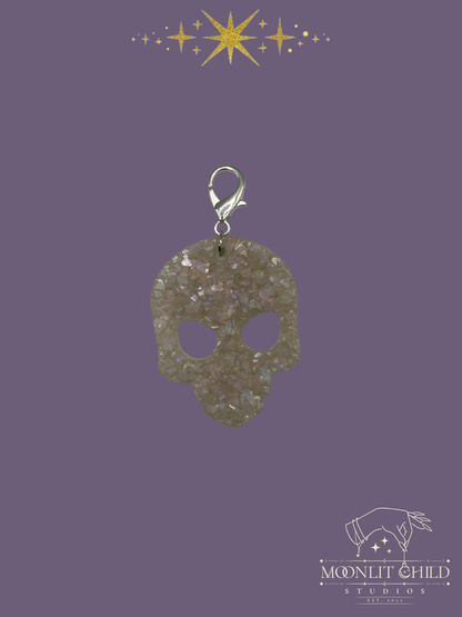 Druzy Alien Keychain