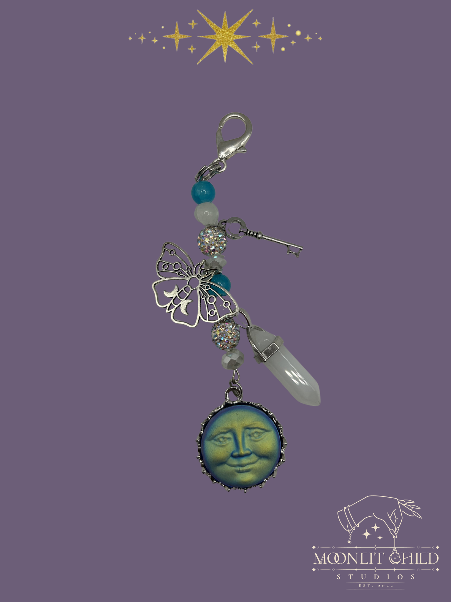 Blue moon Keychain