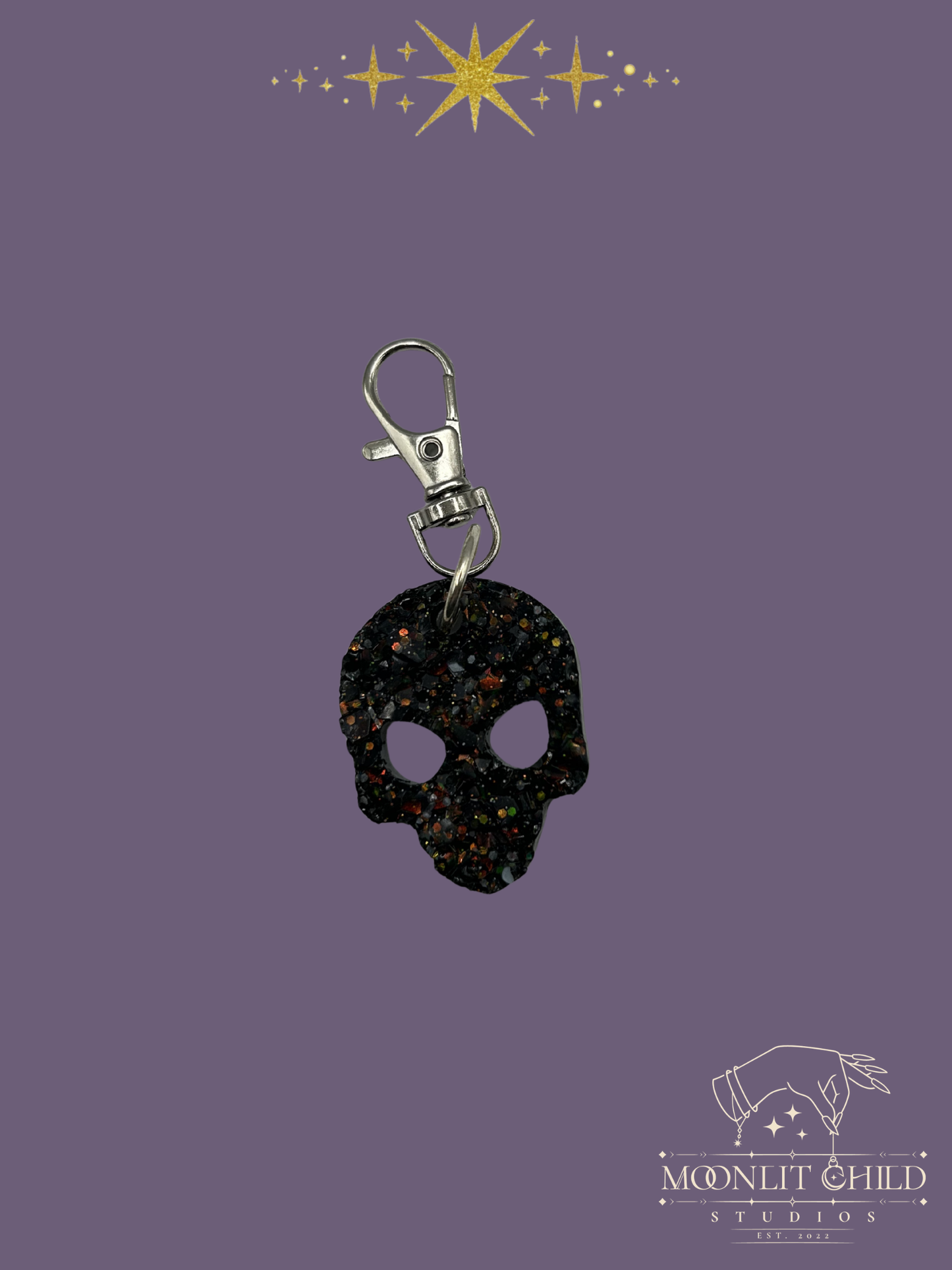 Druzy Alien Keychain