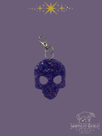 Druzy Alien Keychain