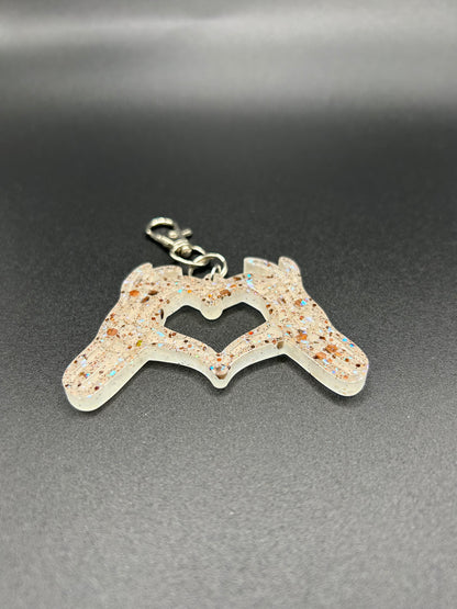 Skeleton Heart Keychain