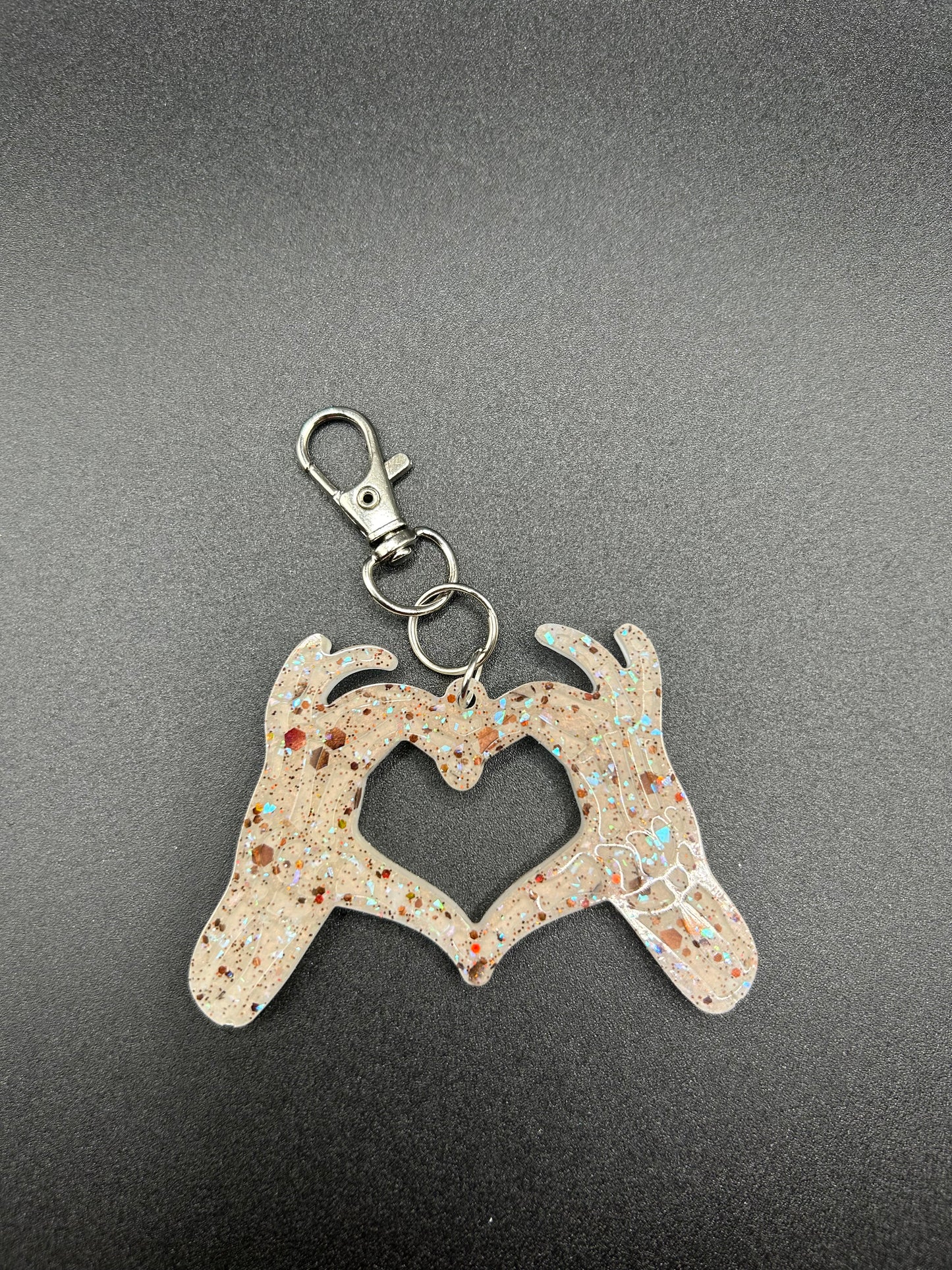 Skeleton Heart Keychain