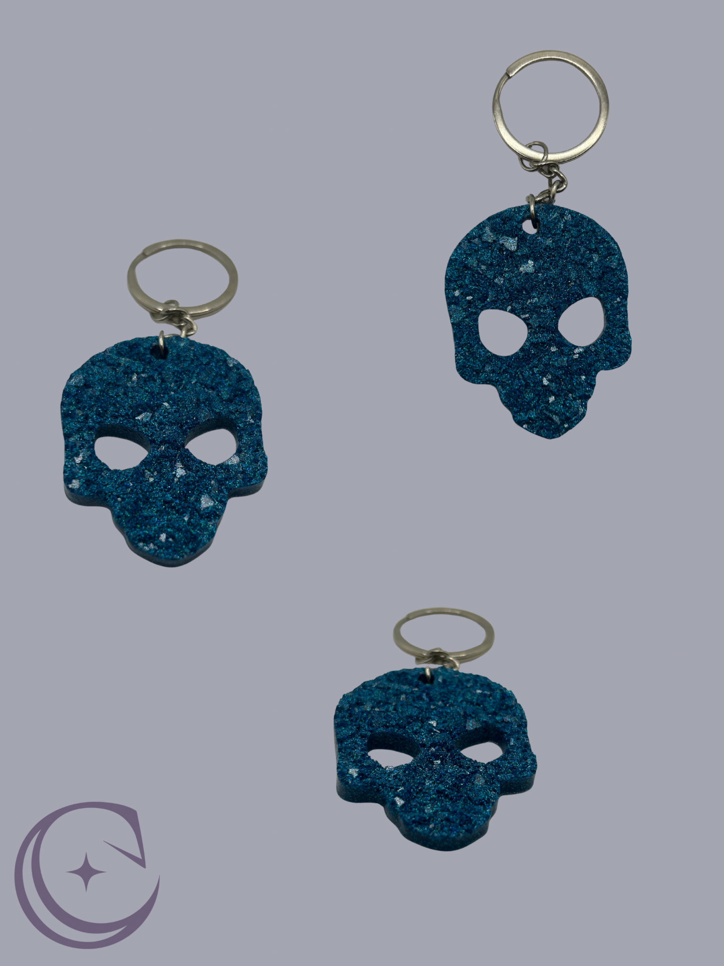 Druzy Alien Keychain