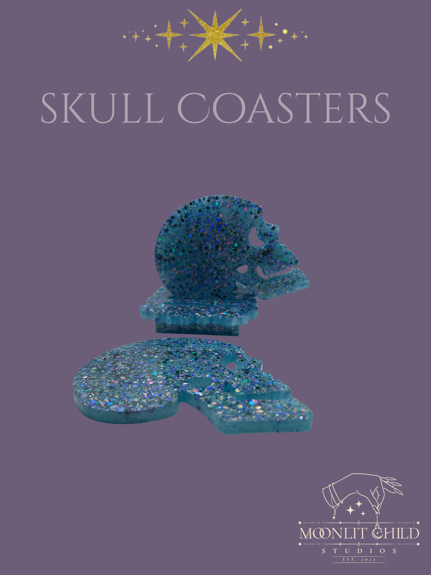 Skull Coaster Set