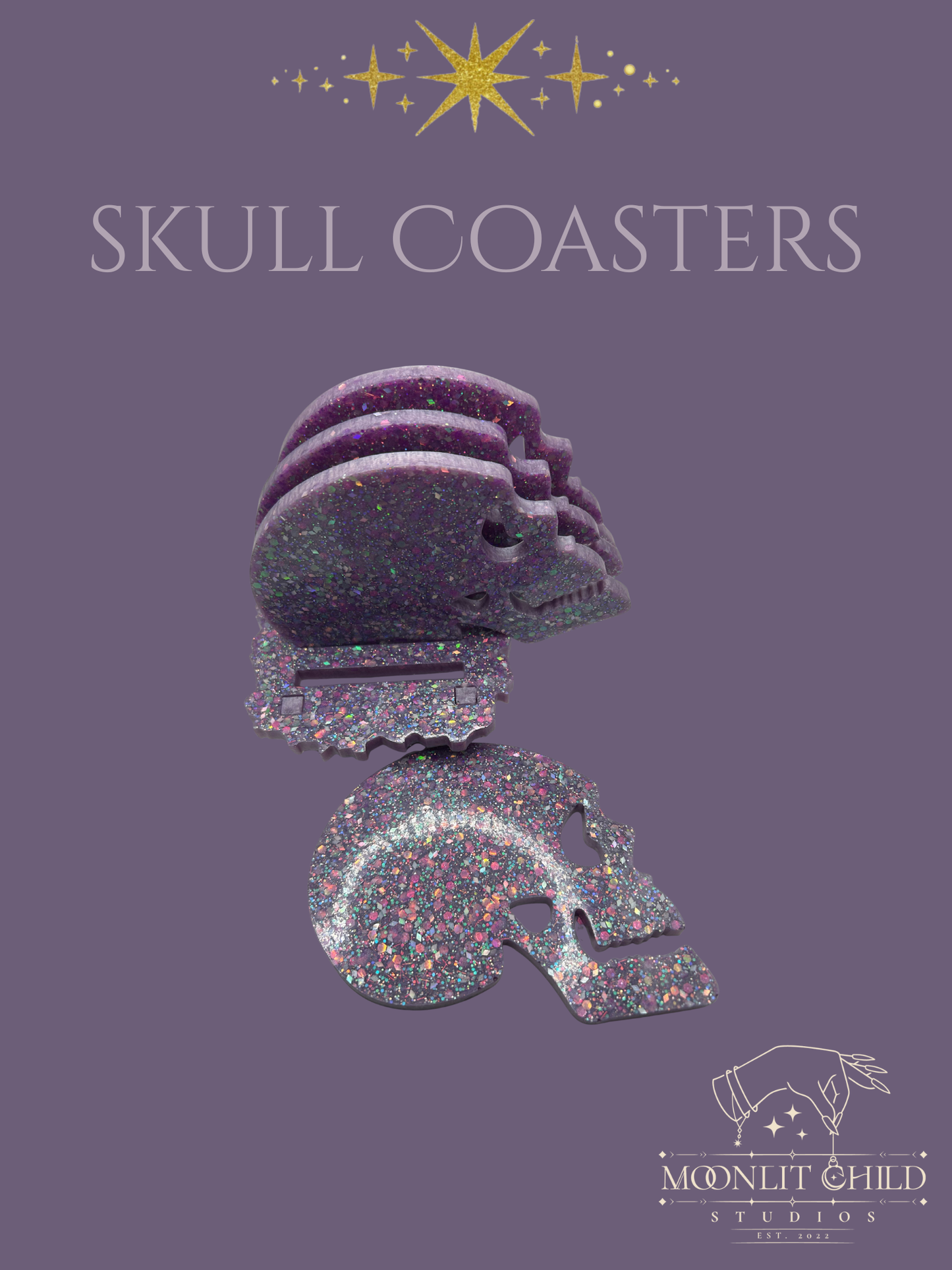 Skull Coaster Set