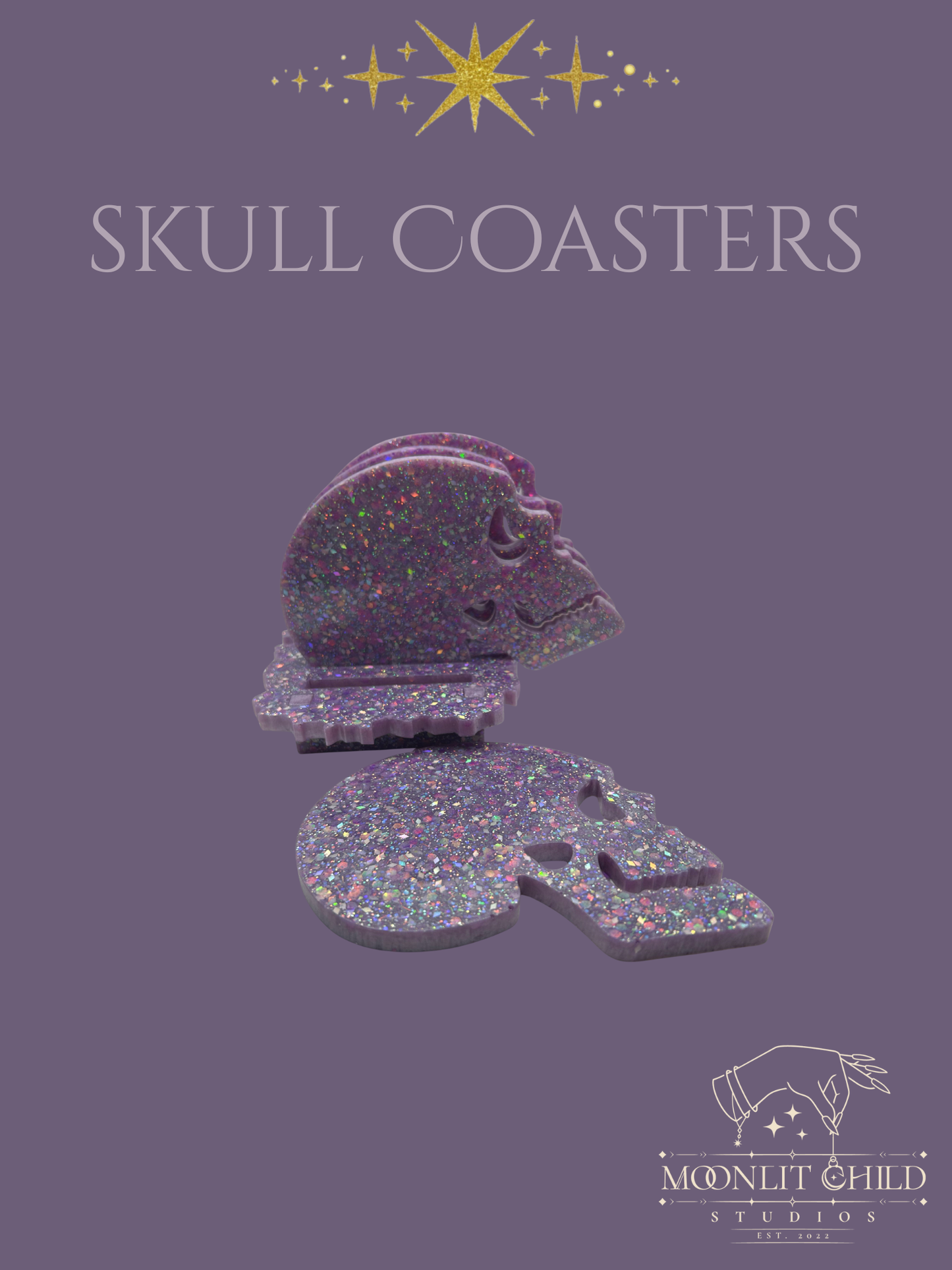 Skull Coaster Set